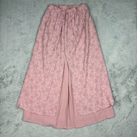 Women Floral Texture Maxi Skirt Pull On Cottage‎ Romantic Coquette Fairy Y2K L - Picture 6 of 8